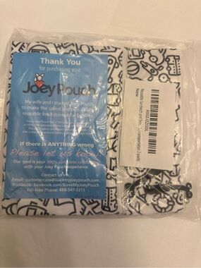 Reusable Food Storage Bags - Black & White